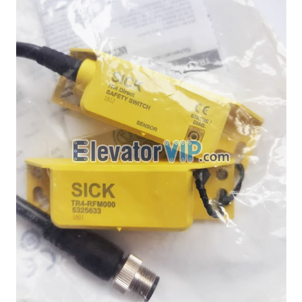 SICK Radio Frequency Safety Switch, TR4 Direct Safety Switch Sensor, Elevator Safety Switch Sensor, TR4-SEM01C, 6044644, TR4-RFM000, 5325633