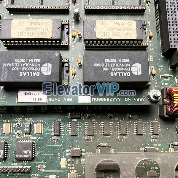 Otis 411M-MS Elevator Motion Logic Control Board, MLBIII, ACA26800XH1, AAA26800QM1, ABA26800AJV1