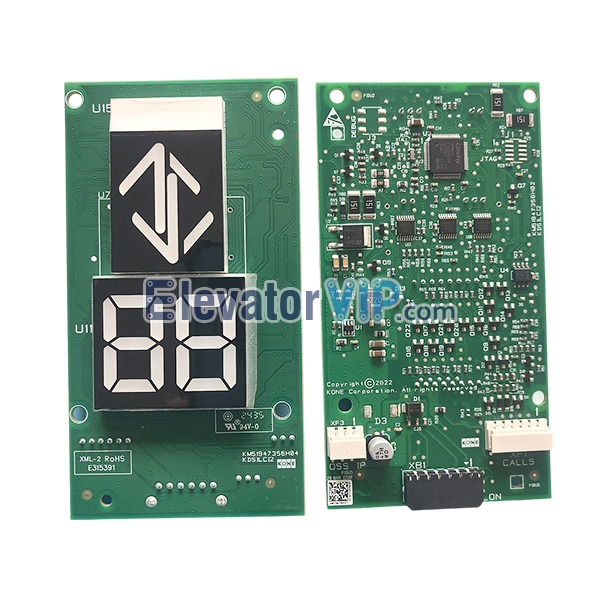 KONE Elevator KDS220 Display Board, KM51947355G22, KM51947355G12, KM51947355G13, KM51947355G23, KM51947356H04, KM51947356H03, KM51947356H02