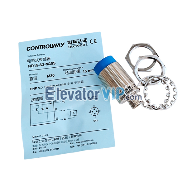 Otis Escalator Handrail Belt Proximity Switch Sensor, ND30-S3-M30S, ND15-S3-M30S, DAA608K5