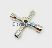 Universal Elevator Landing Door Cross Key, Six-in-one Elevator Key kit, Elevator Triangular Key