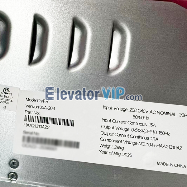 Otis Elevator Drive Inverter, HAA21310AZ2