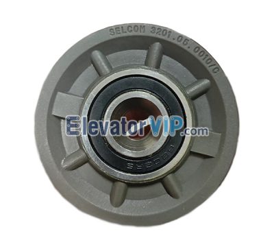 Elevator Landing Door Wire Rope Roller, SELCOM 3201.05.0010/C, KM366136H01