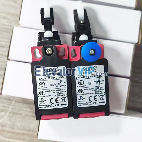 Escalator Buffer Tensioner Wheel Travel Switch, Escalator Safety Limit Switch, SND4172-SP-C HN3, SND4172-SP-C-R HN01