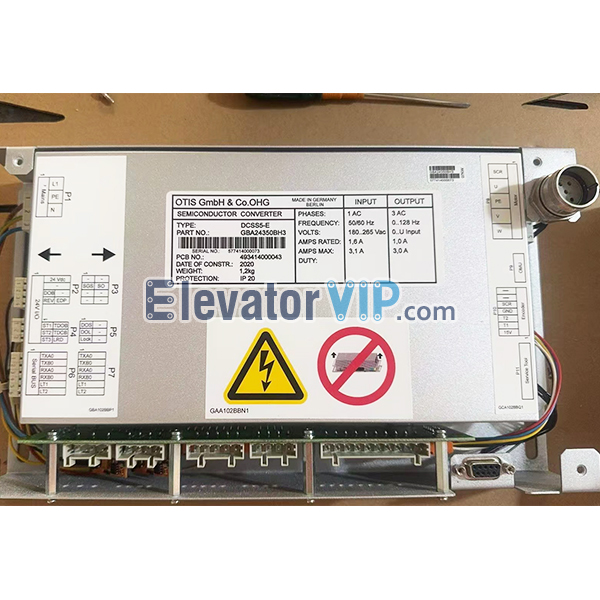 Otis Elevator Door Controller, DCSS5-E Door Drive, GAA24350BH3, GBA24350BH3, GCA24350BH3, GFA24350BH3, GFA24350AW1