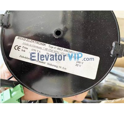 Elevator Door Motor Transformer, C-RKT 350/230/1.22, BSAB-ELEKTRONIK