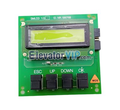 Elevator LCD Display Board, Elevator Keypad, ID.NR.590768, SMLCD 1.Q